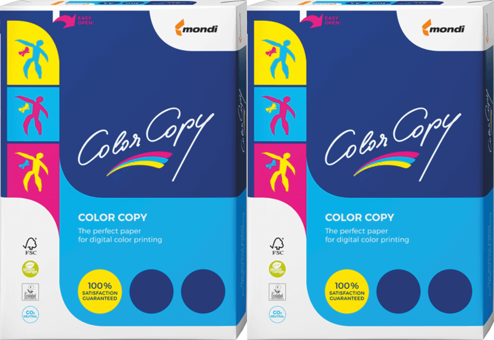 2x Papier satynowany ekologiczny Mondi Color Copy, A3, 160g/m2, 250 arkuszy, biały
