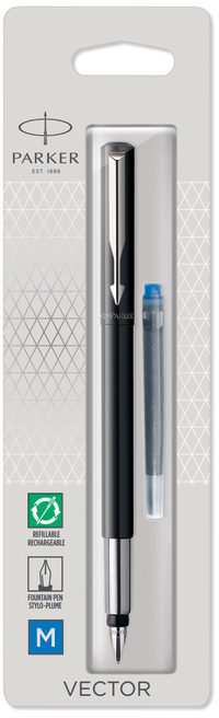 Pióro wieczne Parker, Vector Standard, M, blister, czarny