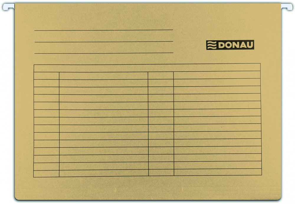Teczka zawieszkowa Donau, A4, 230g/m2, brązowy