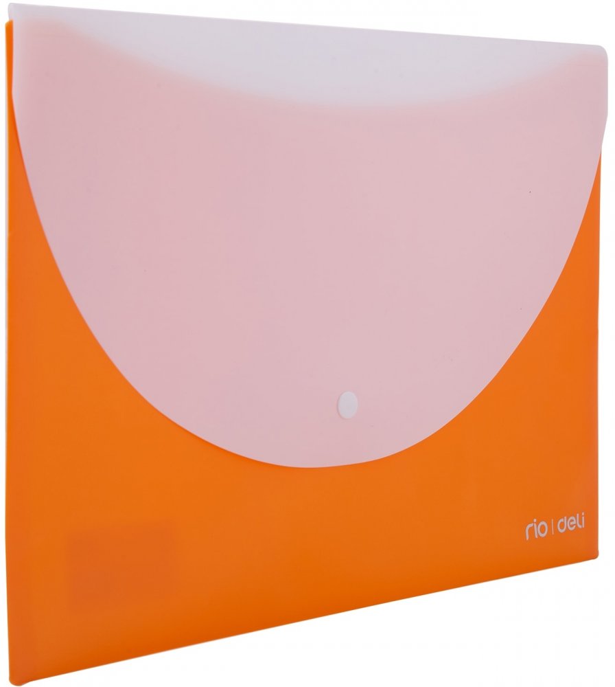 Teczka kopertowa Deli RIO, A4, 2 przegrody, pomarańczowy