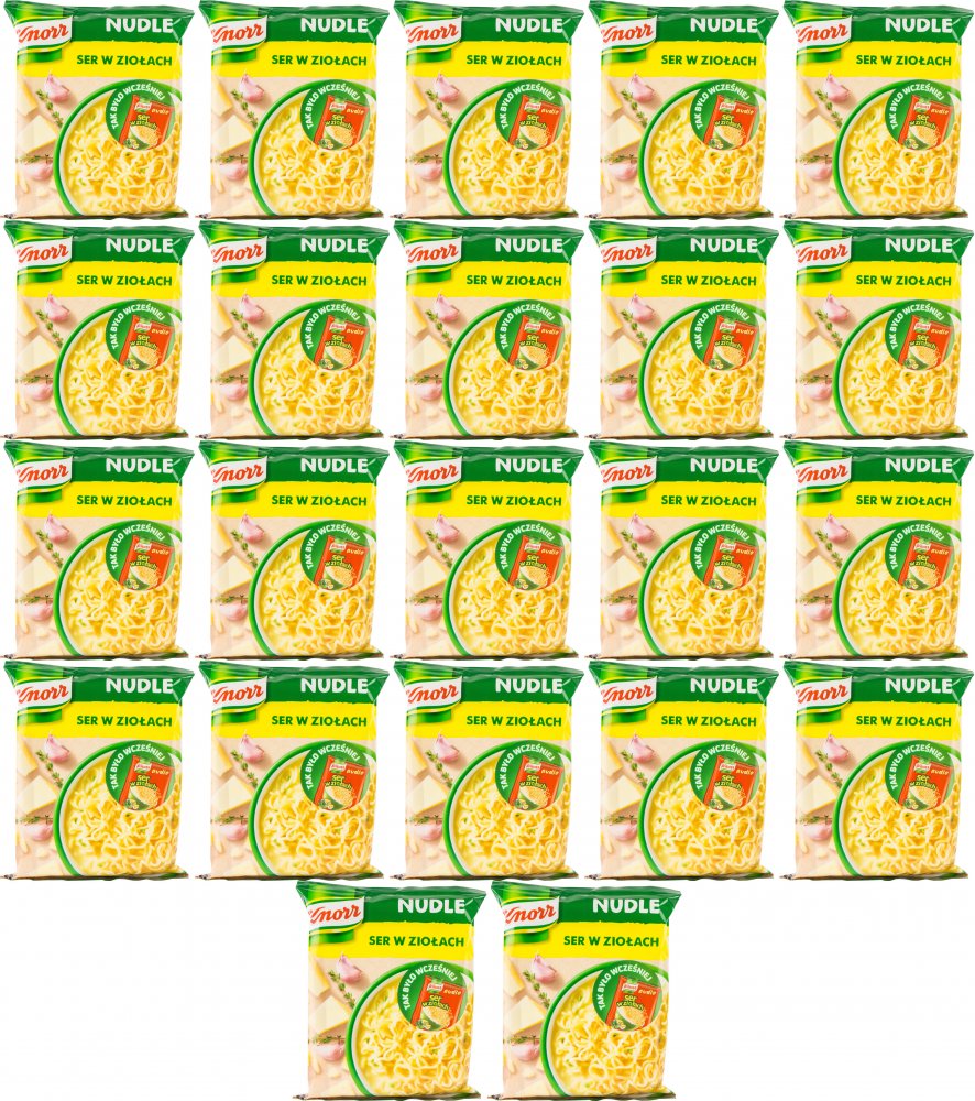 22x Zupa Knorr nudle, ser w ziołach, 61g