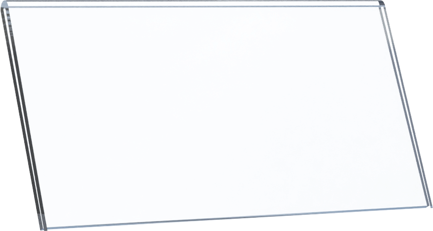 Tabliczka informacyjna cenówka Artcop, 11x6cm, plexi, bezbarwny