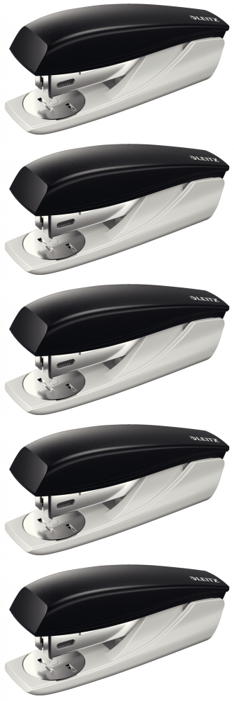 5x Zszywacz Leitz 5501, do 25 kartek, czarny