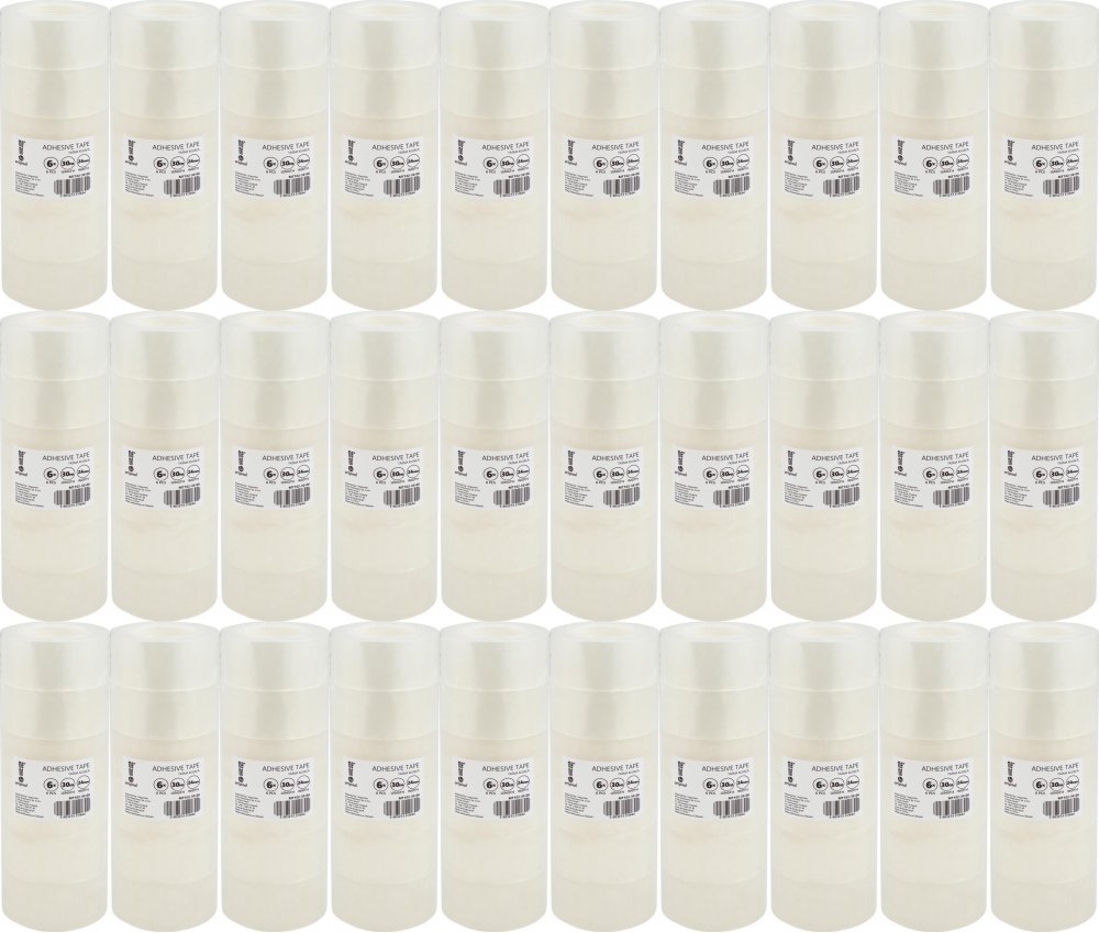 120x Taśma klejąca MemoBe, 24mmx30m, 6 sztuk, przezroczysty