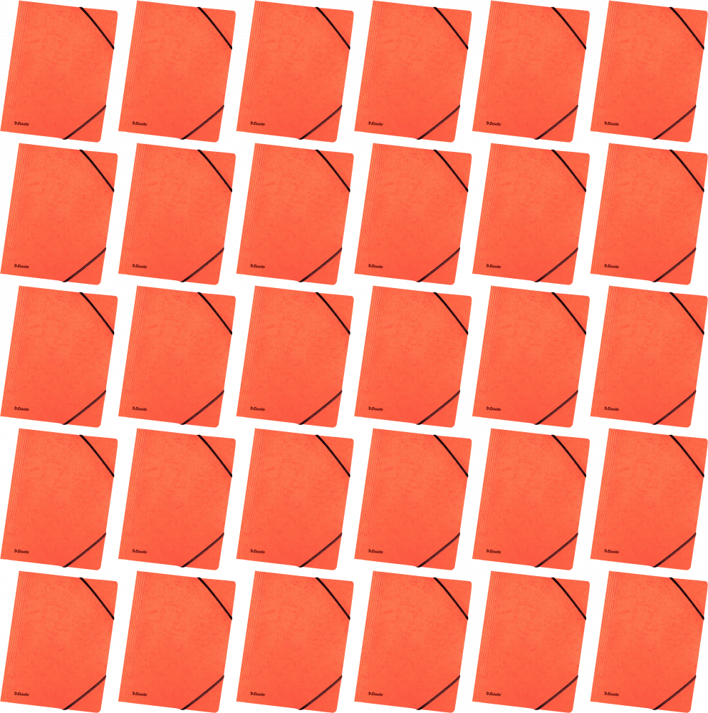 40x Teczka preszpanowa z narożną gumką Esselte, A4, 330g/m2, 4mm, pomarańczowy