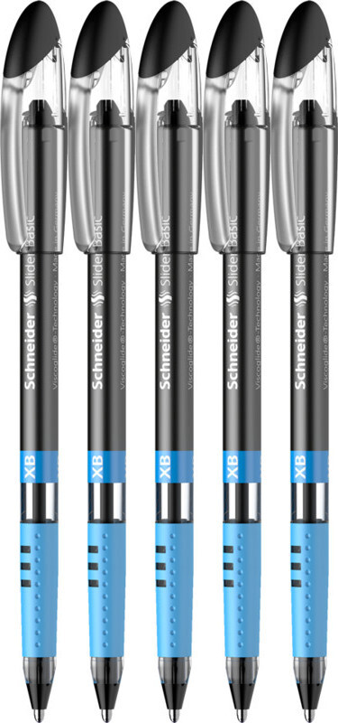 5x Długopis Schneider, Slider Basic, XB czarny