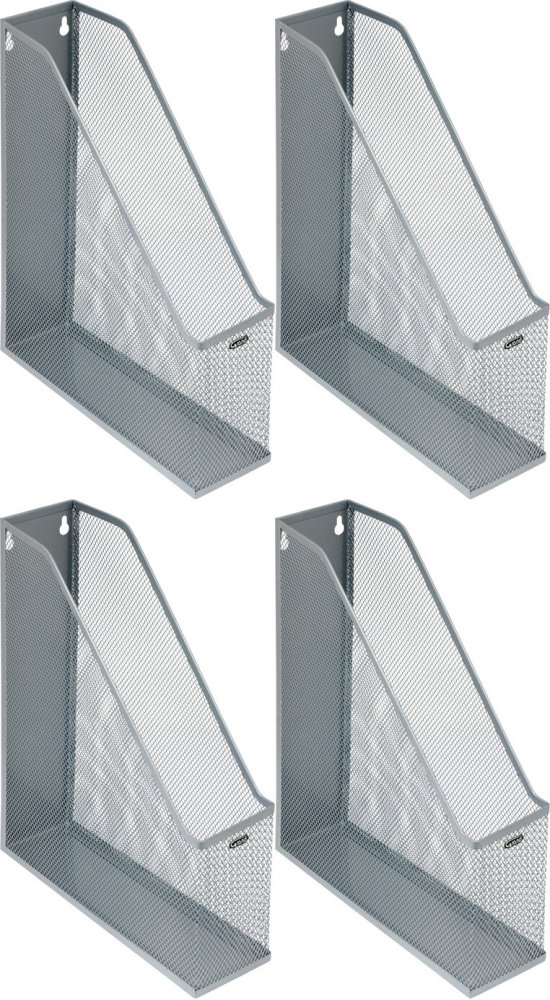 4x Organizer na dokumenty Grand GR-053S, metal, 74mm, srebrny