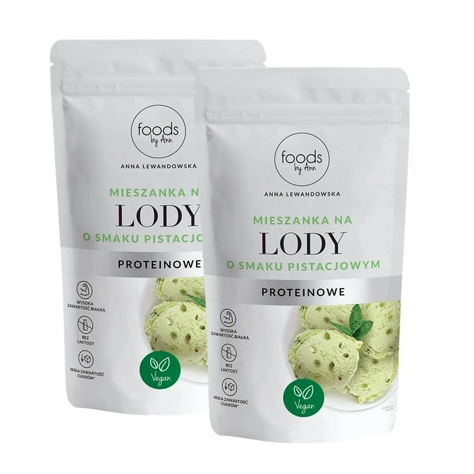 2 x Mieszanka na Lody Proteinowe o smaku Pistacjowym