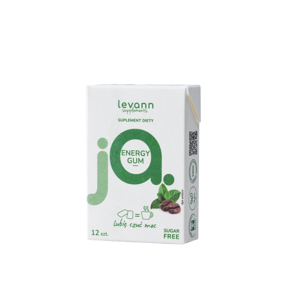 Levann "jA" Energy Gum, 12 gum