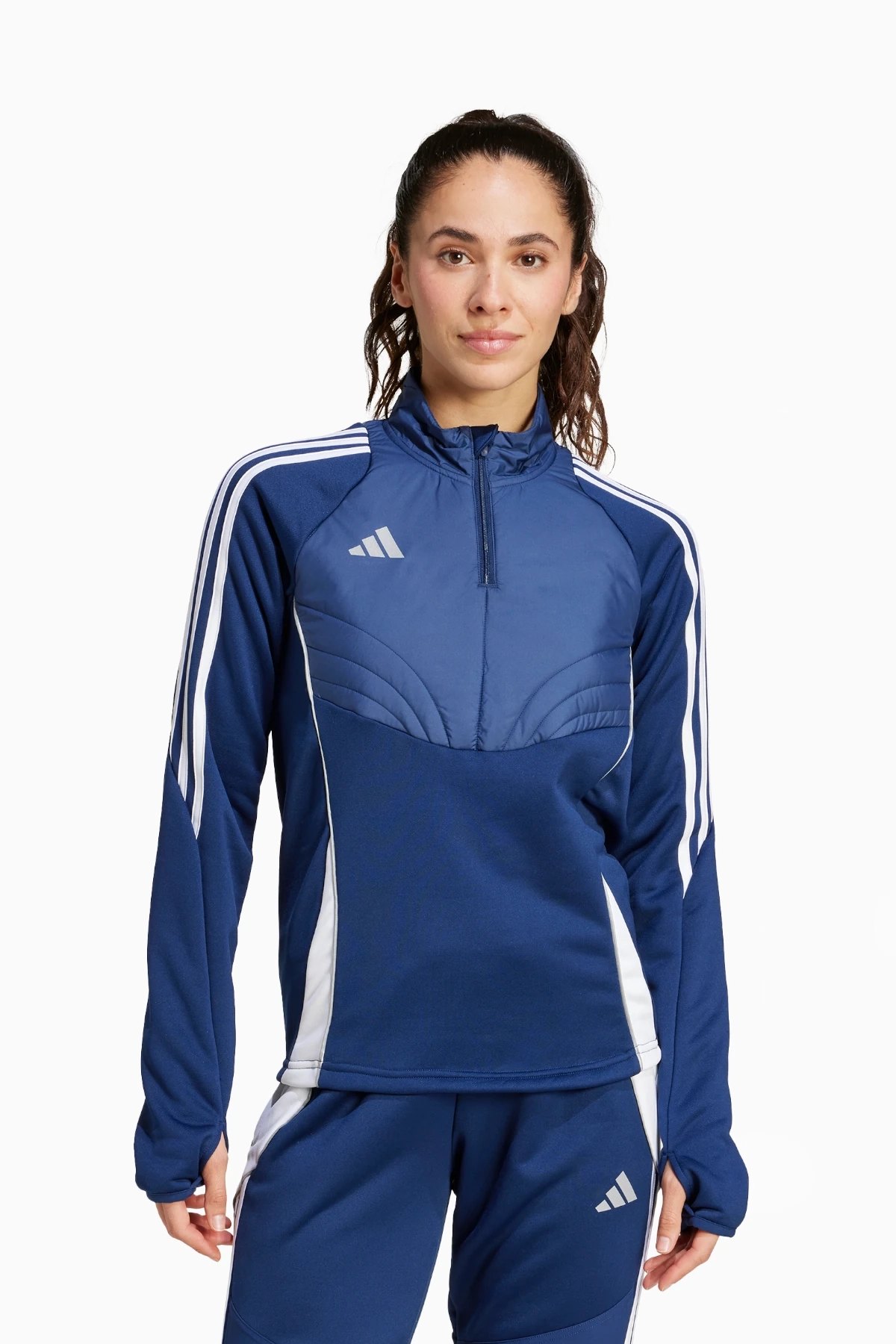Bluza adidas Tiro 24 Winterized Top Damska - Granatowy