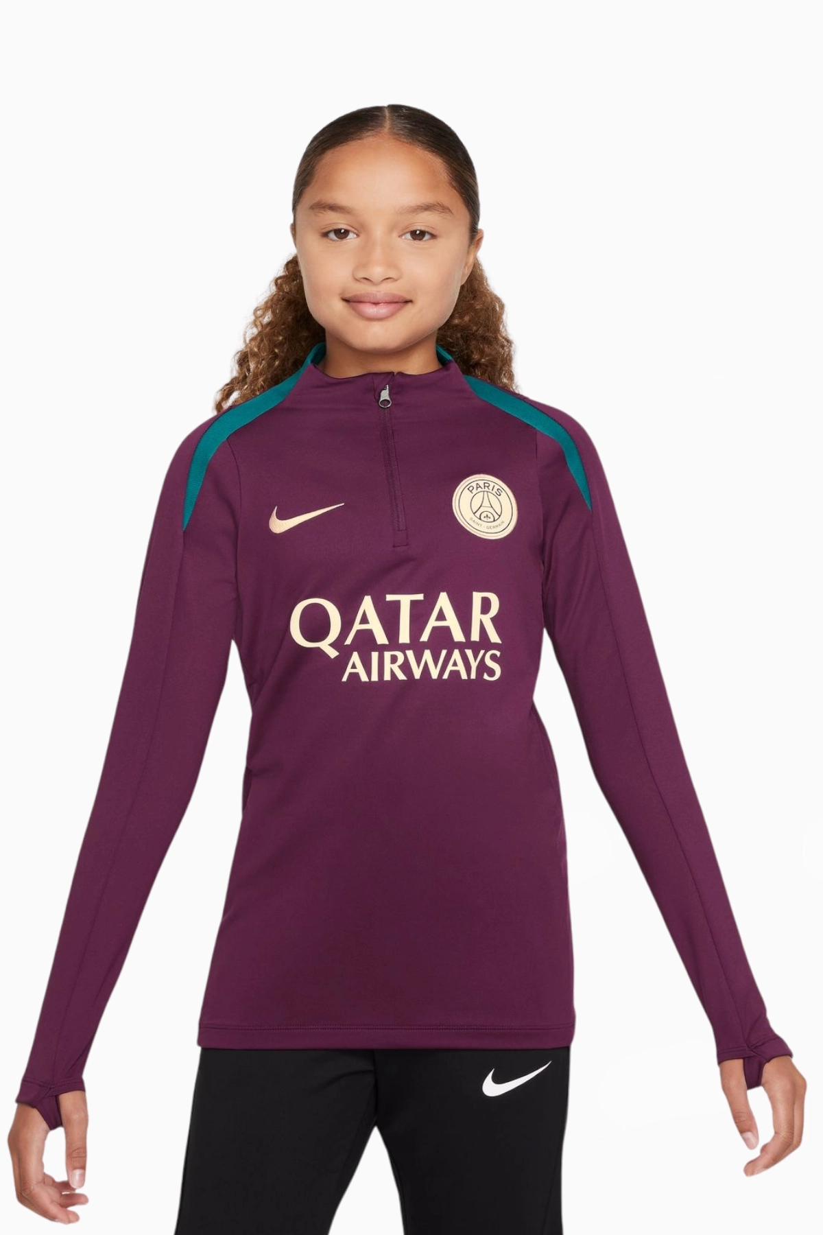 Bluza Nike PSG 24/25 Strike Junior - Bordowy