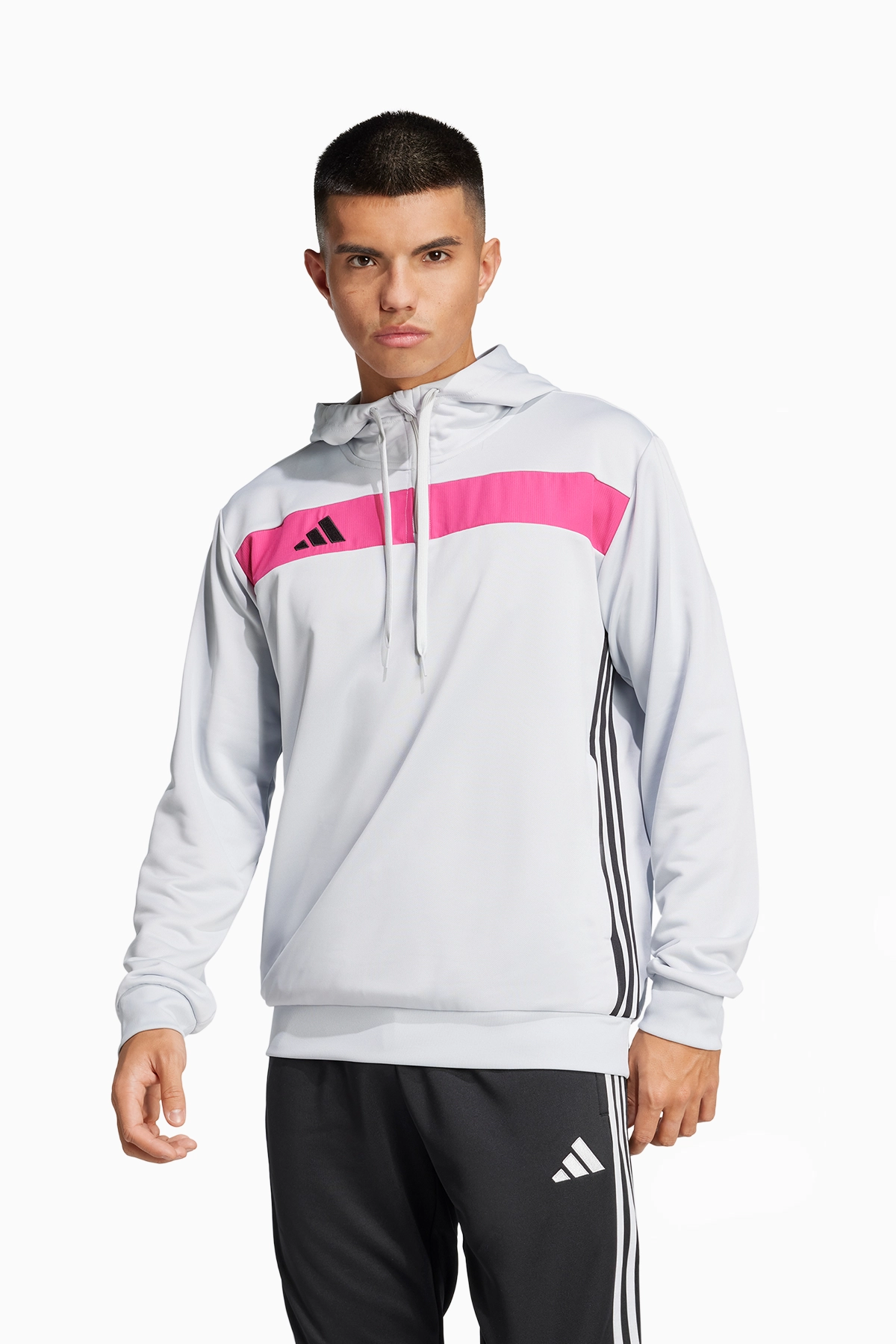 Bluza z kapturem adidas Tiro 25 Essentials Sweat - Szary