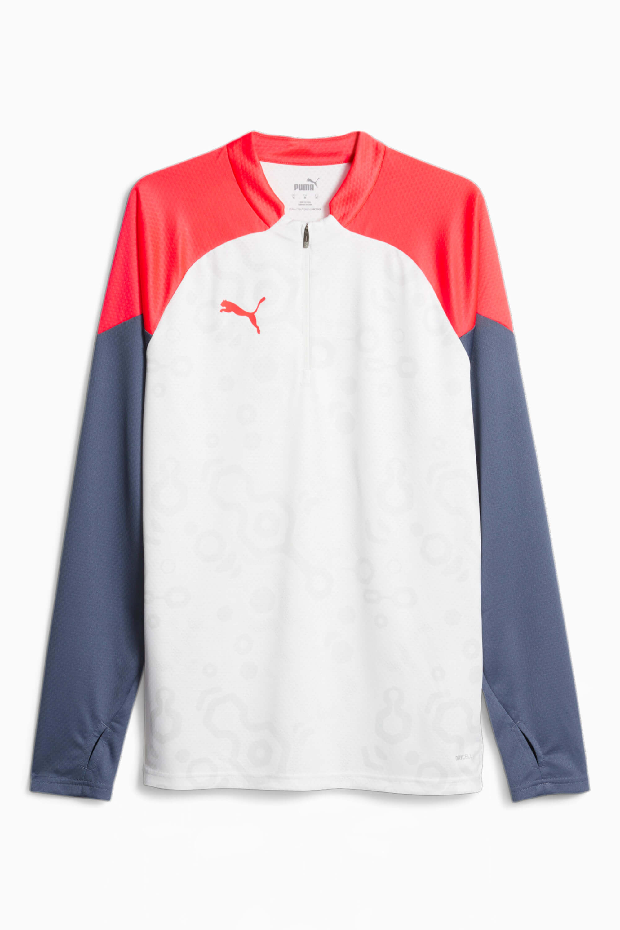 Bluza Puma IndividualCUP Top 1/4 Zip - Biały