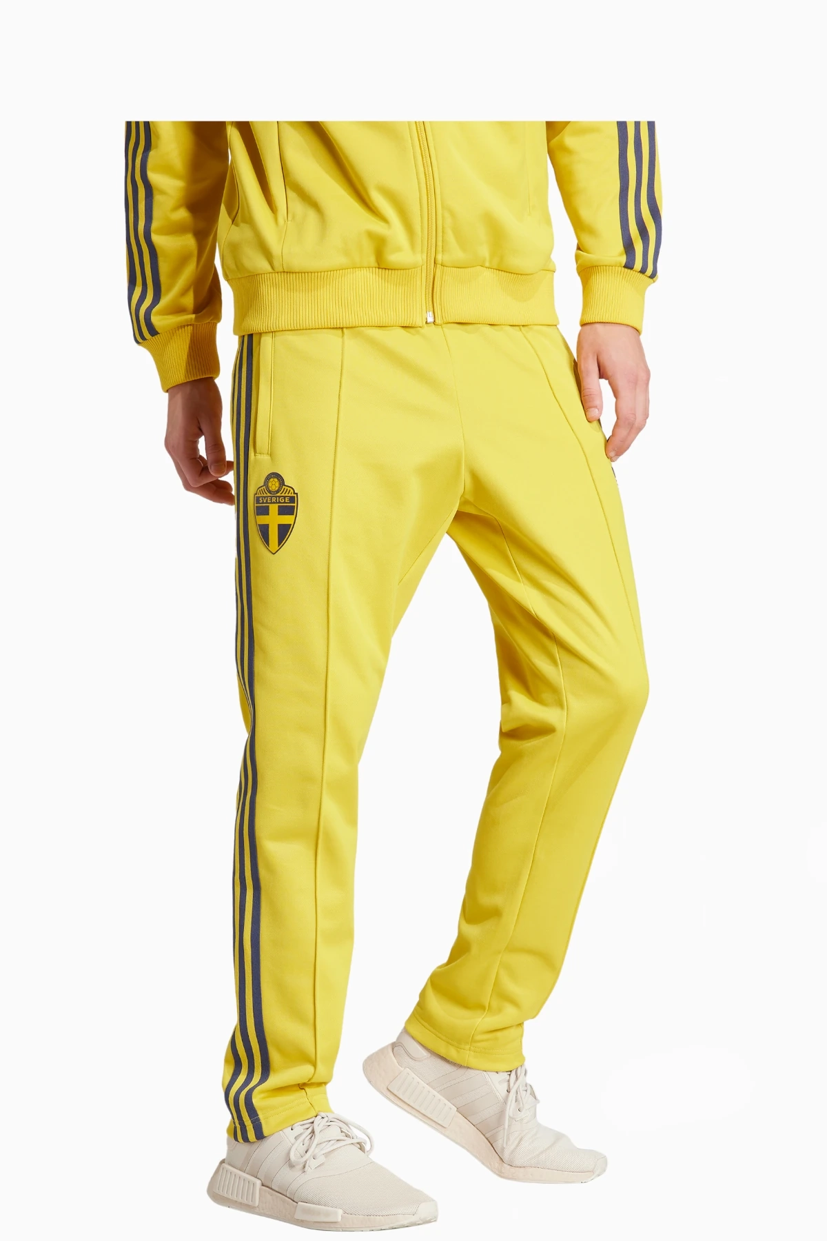 Spodnie Reprezentacji Szwecji adidas Beckenbauer - Żółty