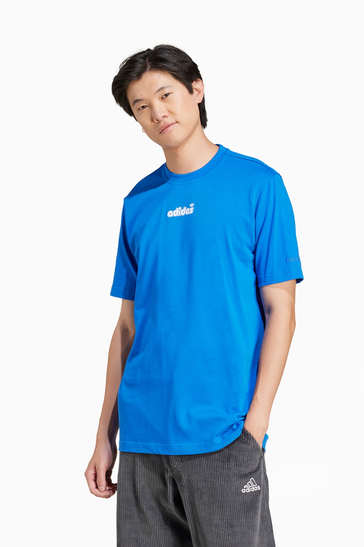 Koszulka adidas Graphic Tee - Niebieski