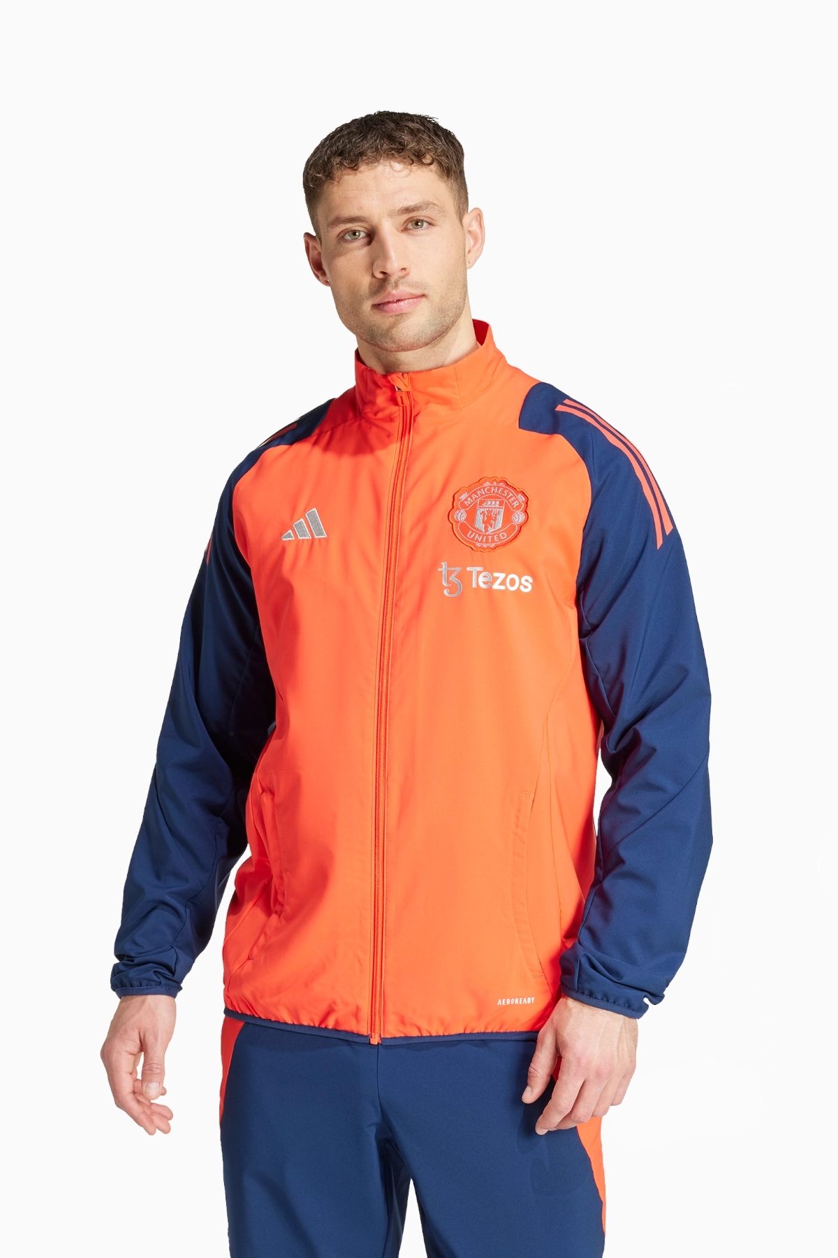 Bluza adidas Manchester United 24/25 Presentation - Pomarańczowy