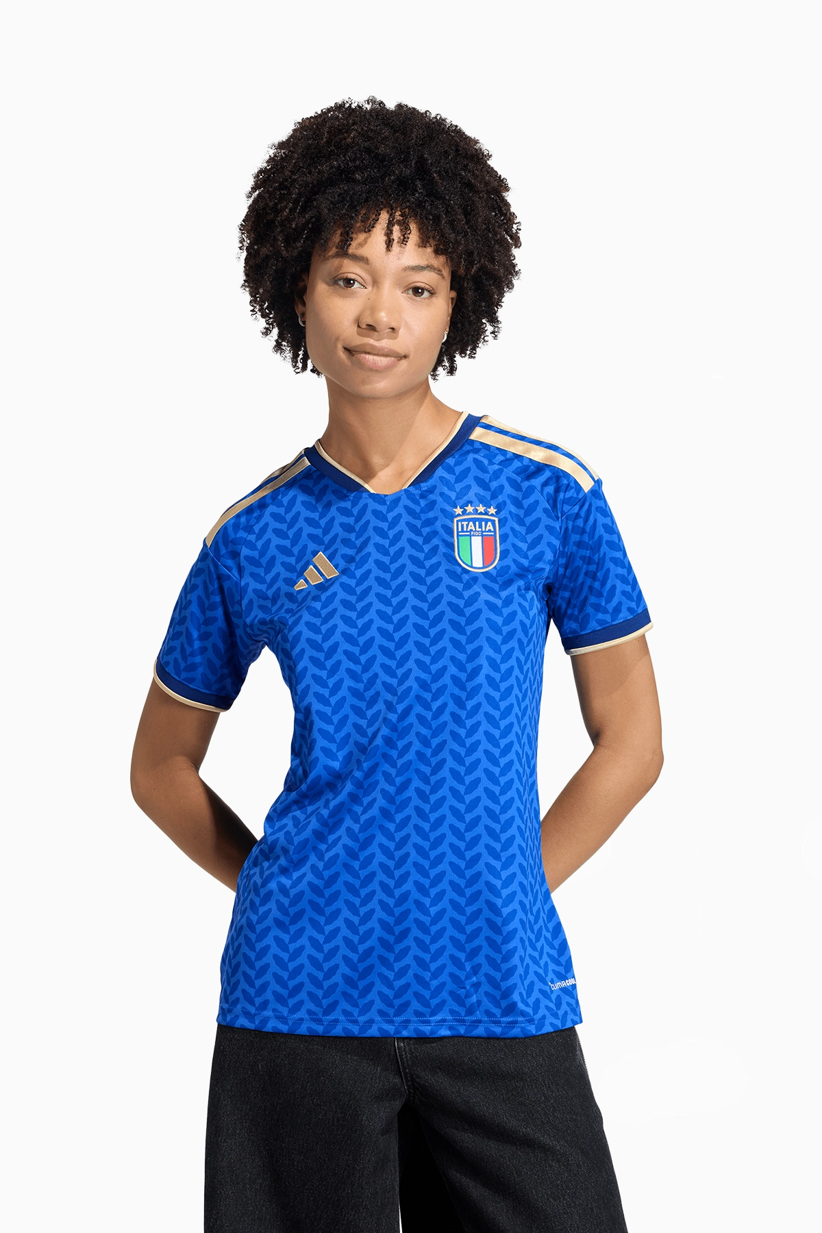 Koszulka Reprezentacji Włoch adidas 2026 Domowa Replica Damska - Niebieski