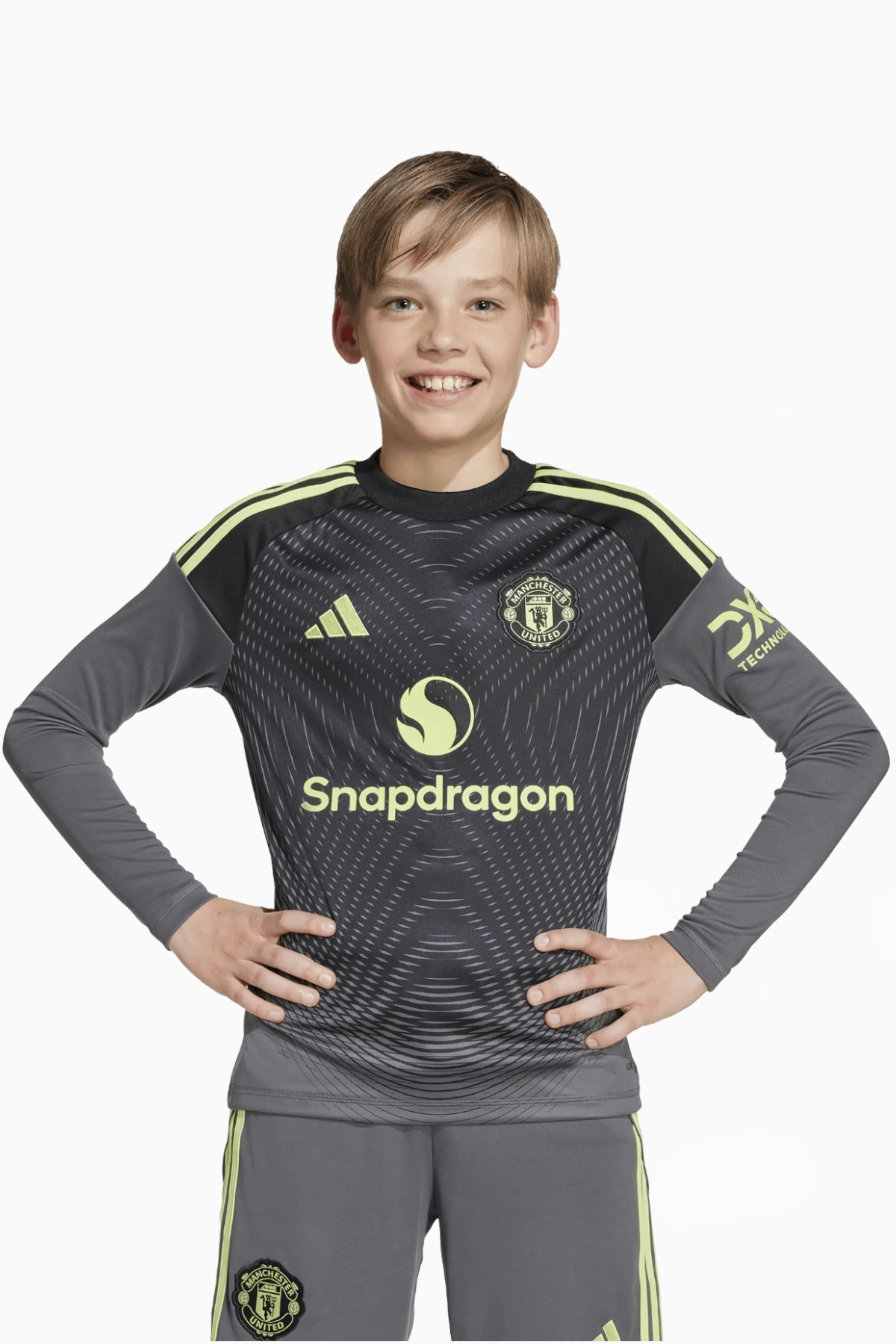 Koszulka z długim rękawem adidas Manchester United 25/26 Goalkeeper Replica Junior - Czarny