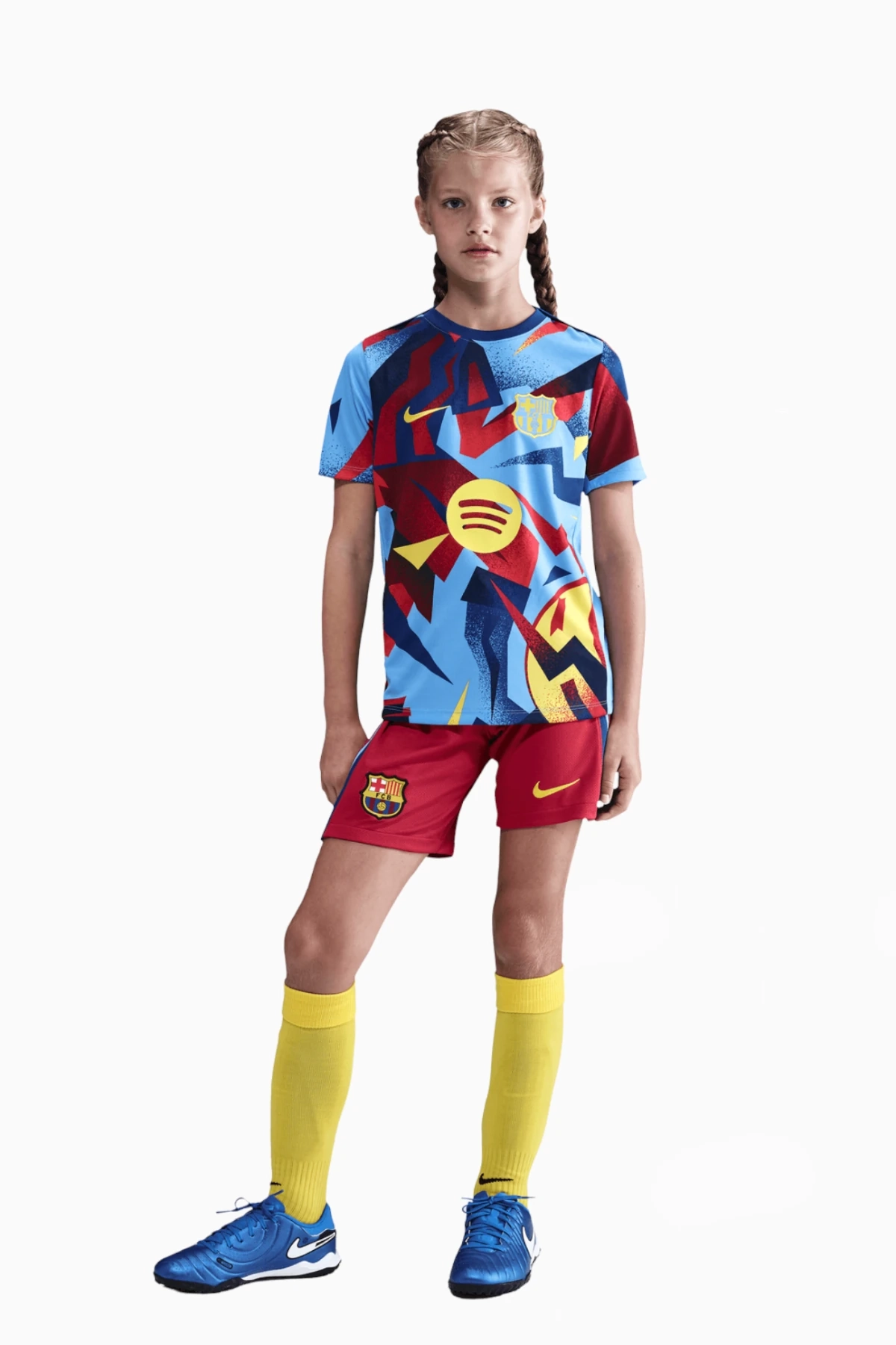 Spodenki Nike FC Barcelona 25/26 Czwarte Stadium Junior - Czerwony