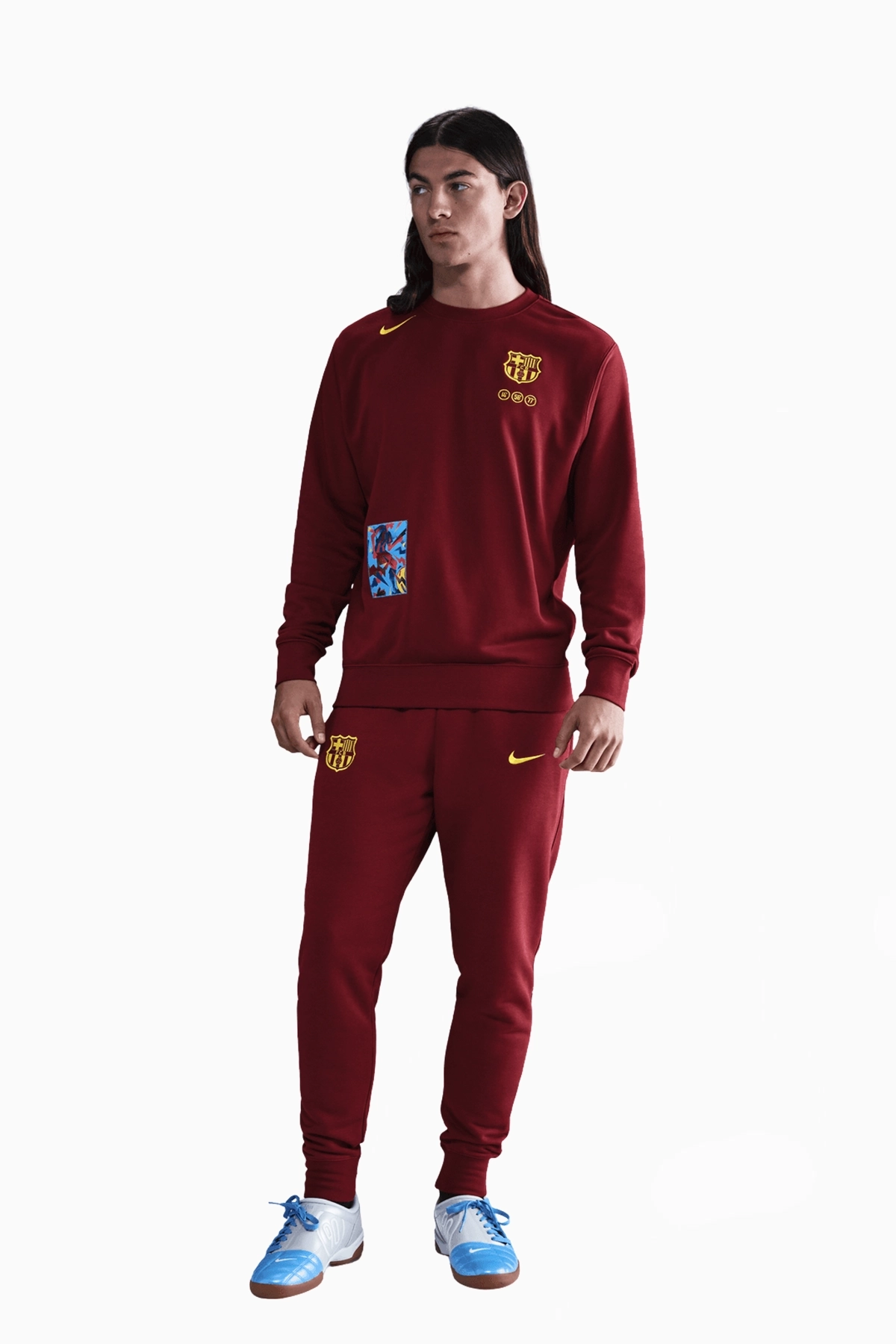 Bluza Nike FC Barcelona 25/26 Club - Bordowy