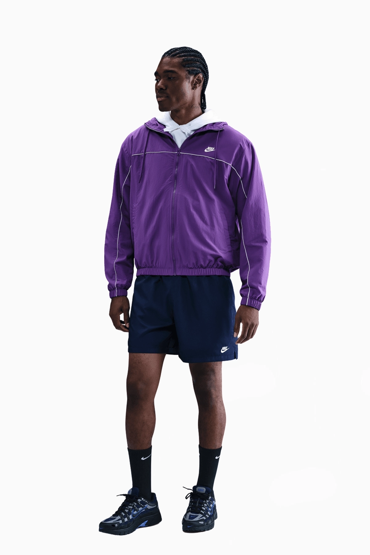 Kurtka Nike Club - Fioletowy