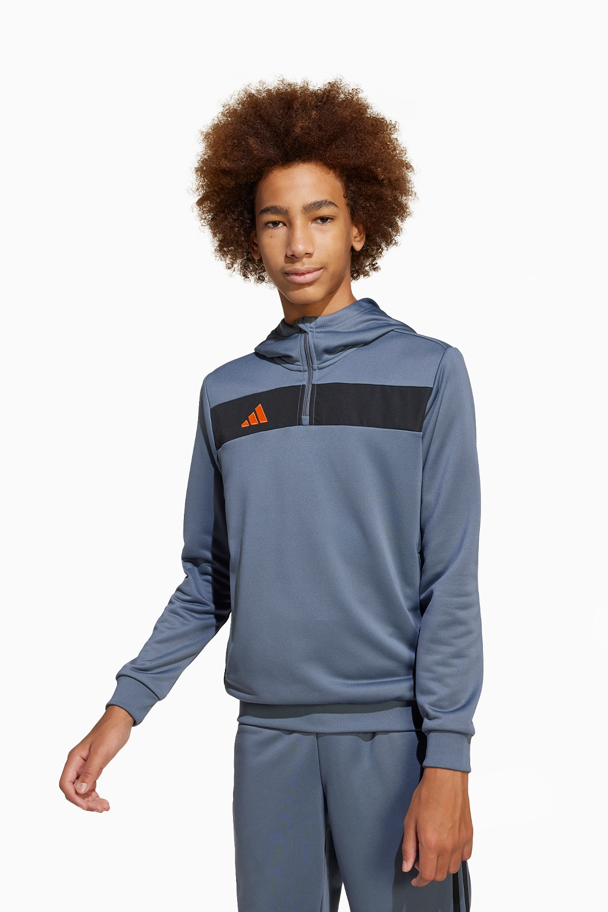 Bluza z kapturem adidas Tiro 25 Essentials Sweat Junior - Szary
