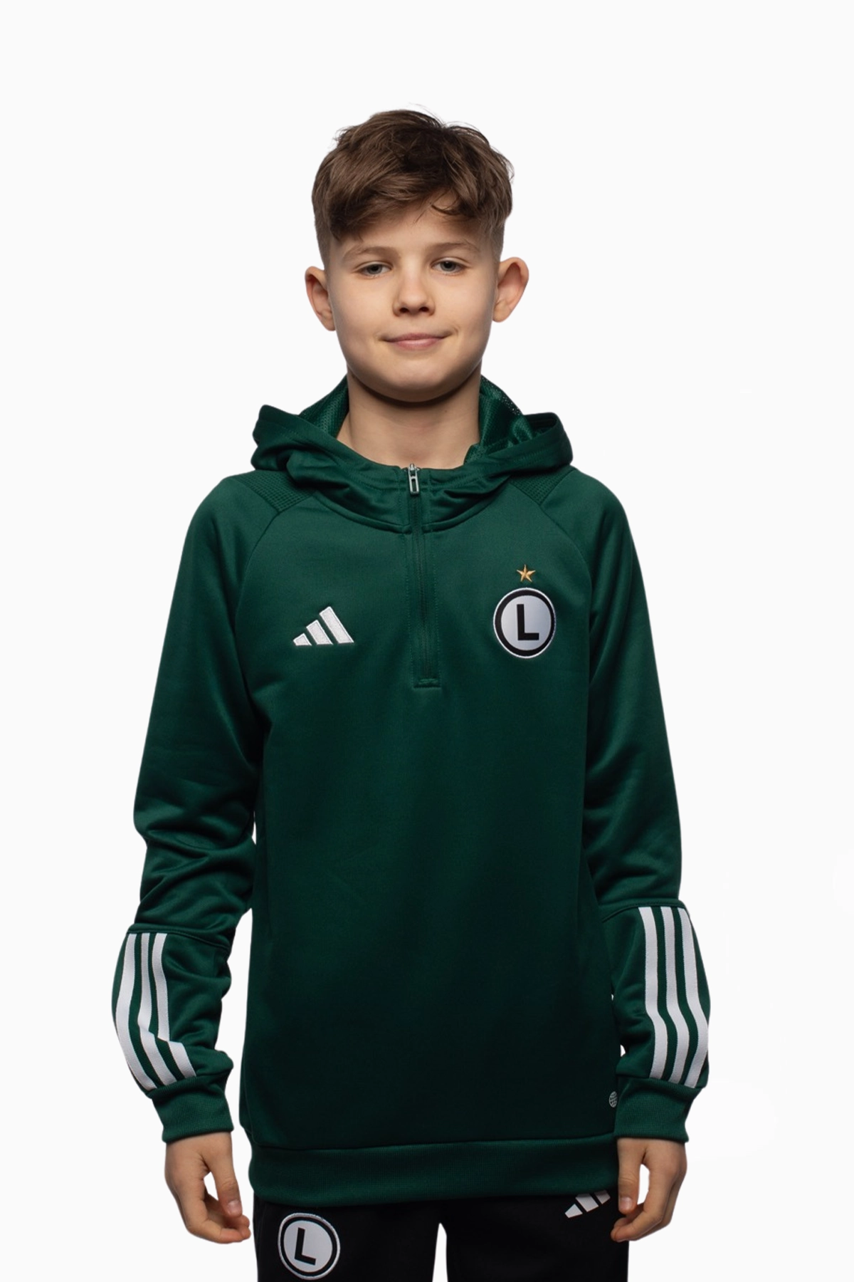 Bluza z kapturem adidas Legia Warszawa 24/25 Competition Junior - Zielony