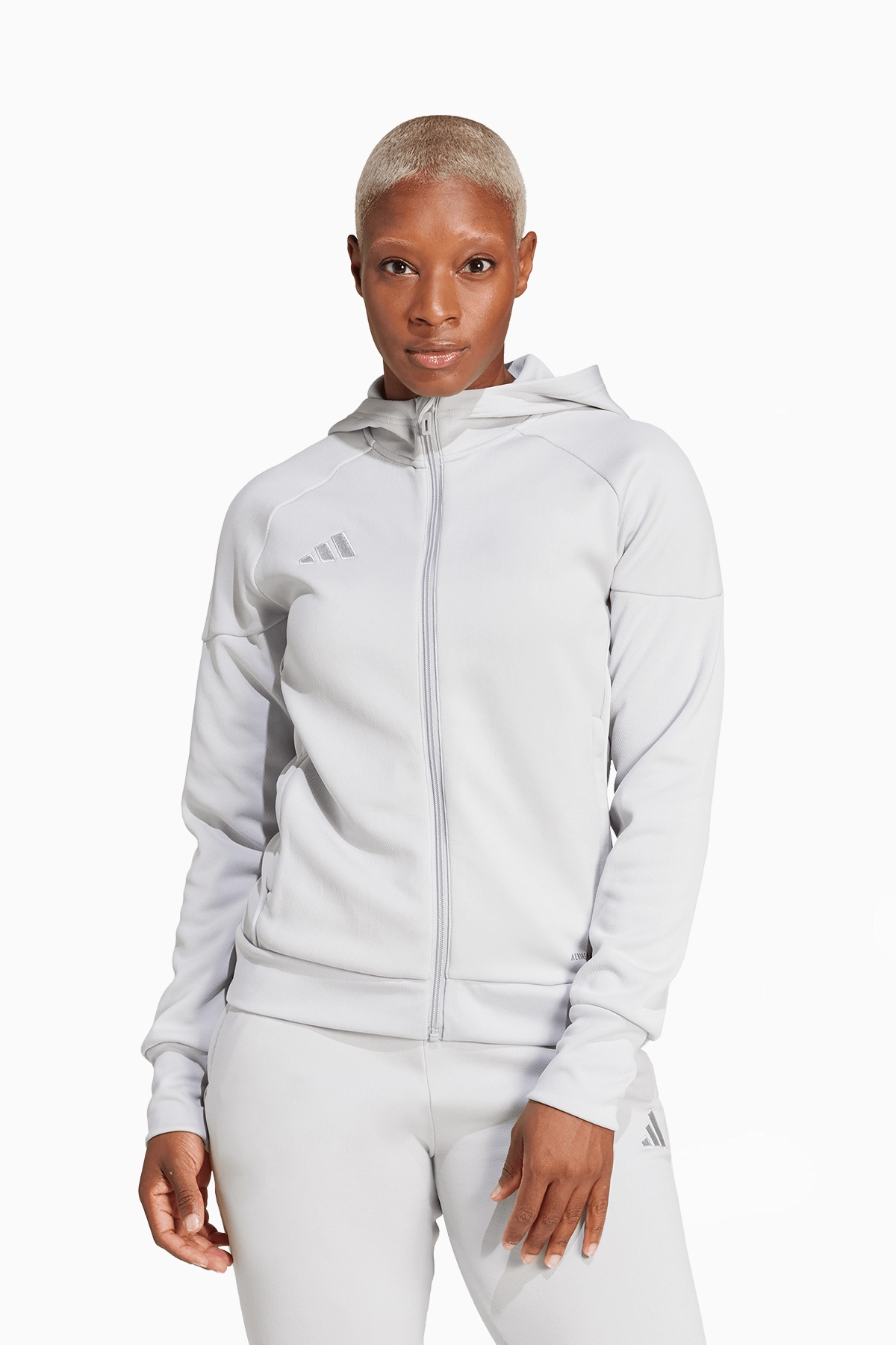 Bluza z kapturem adidas Tiro 25 Travel FZ Damska - Szary