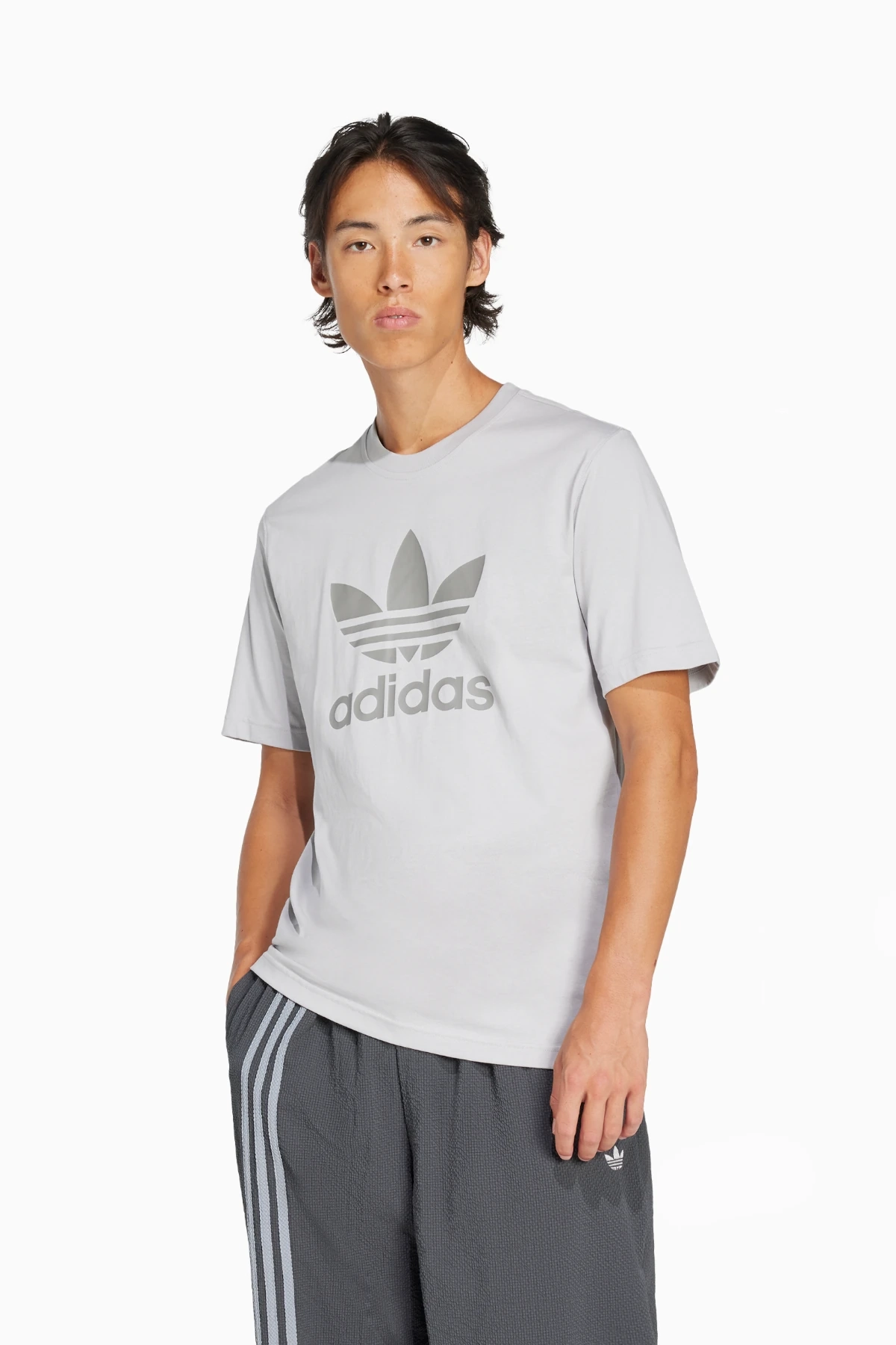 Koszulka adidas Adicolor Trefoil - Szary