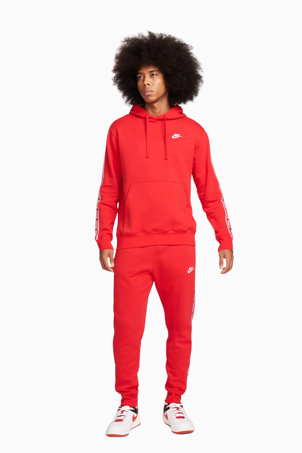 Dres Nike Club Fleece - Czerwony