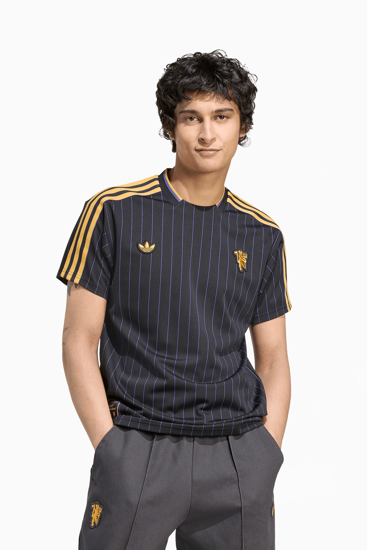 Koszulka adidas Manchester United 25/26 Terrace Icons - Czarny