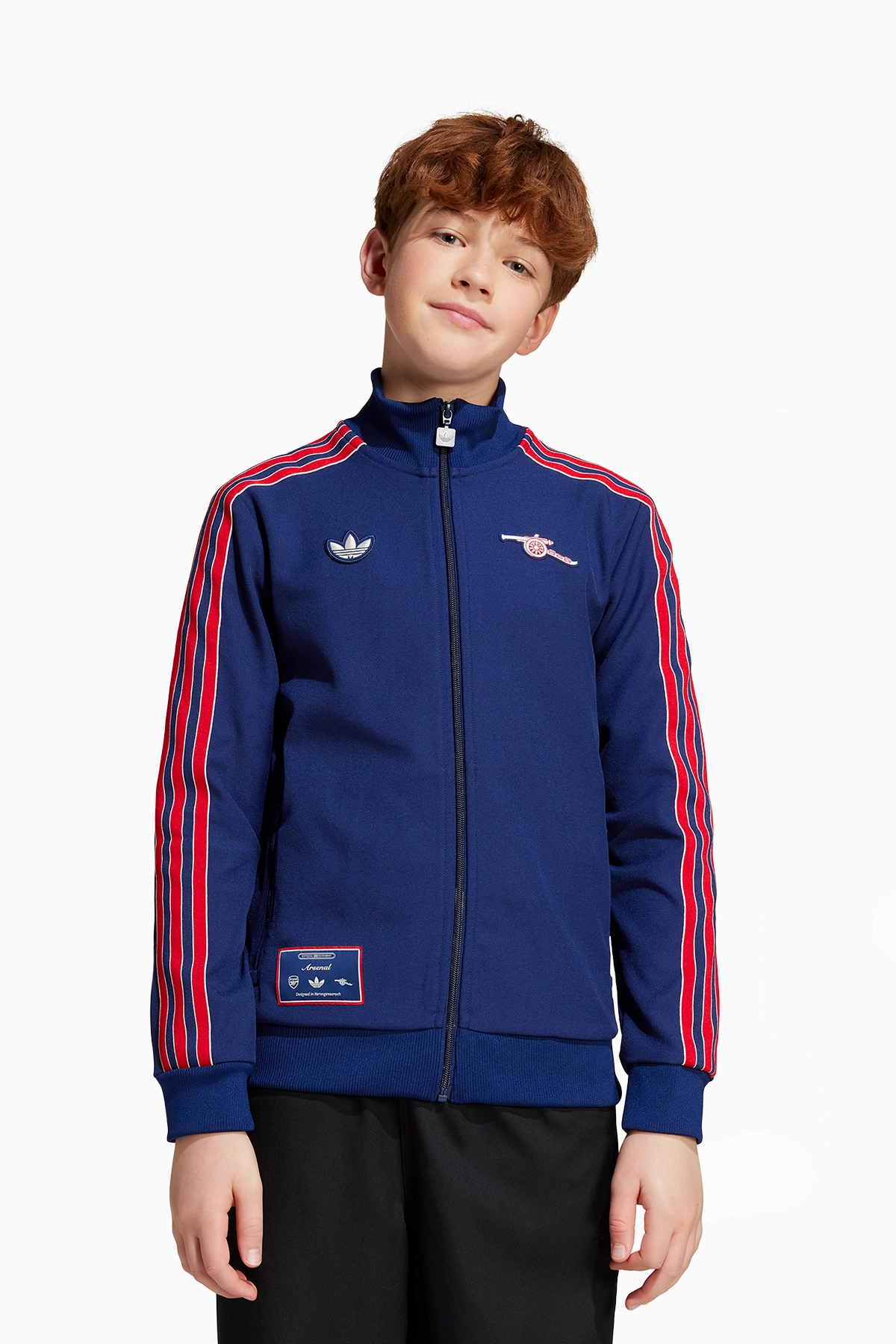 Bluza adidas Arsenal FC 24/25 Terrace Icons Full-Zip Junior - Granatowy