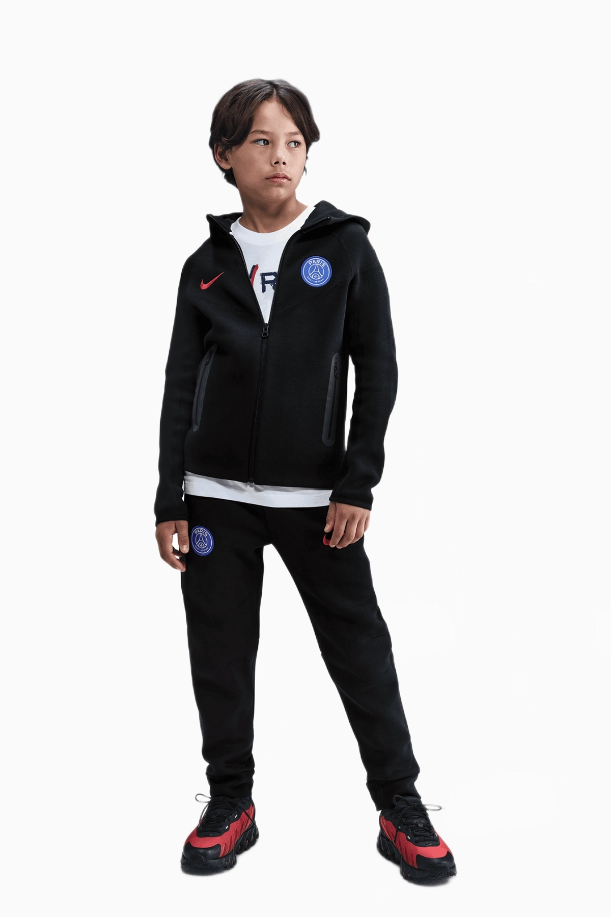 Spodnie Nike PSG 25/26 Tech Fleece Junior - Czarny