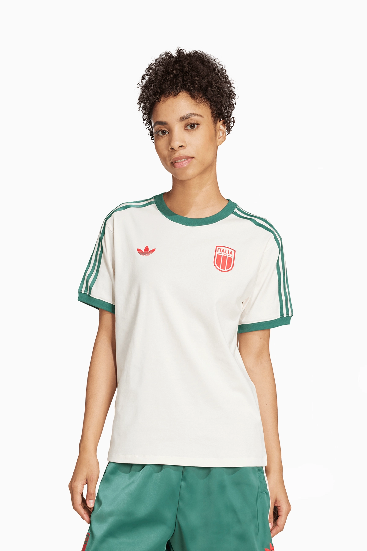 Koszulka Reprezentacji Włoch adidas Damska - Beżowy