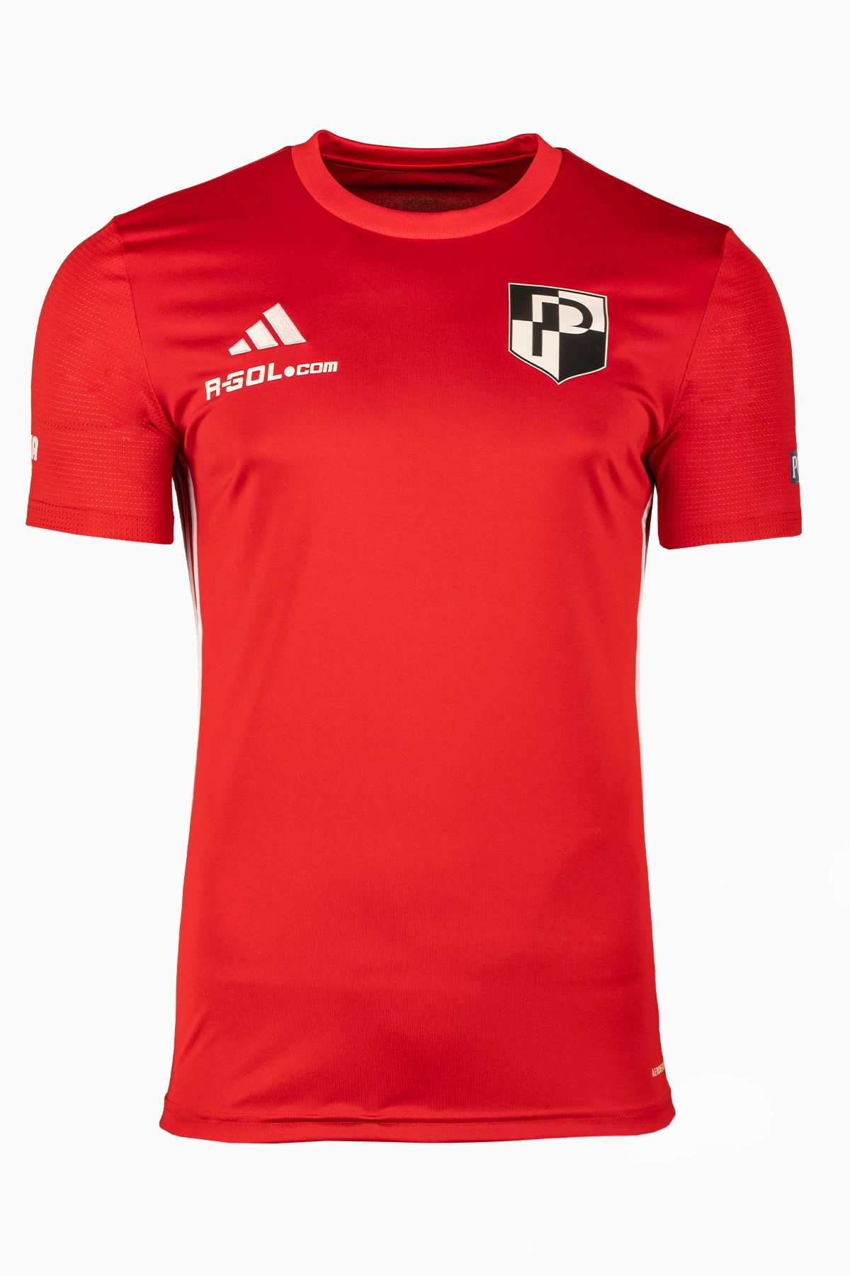 Koszulka bramkarska adidas Polonia Lidzbark Warmiński 24/25 Junior - Czerwony