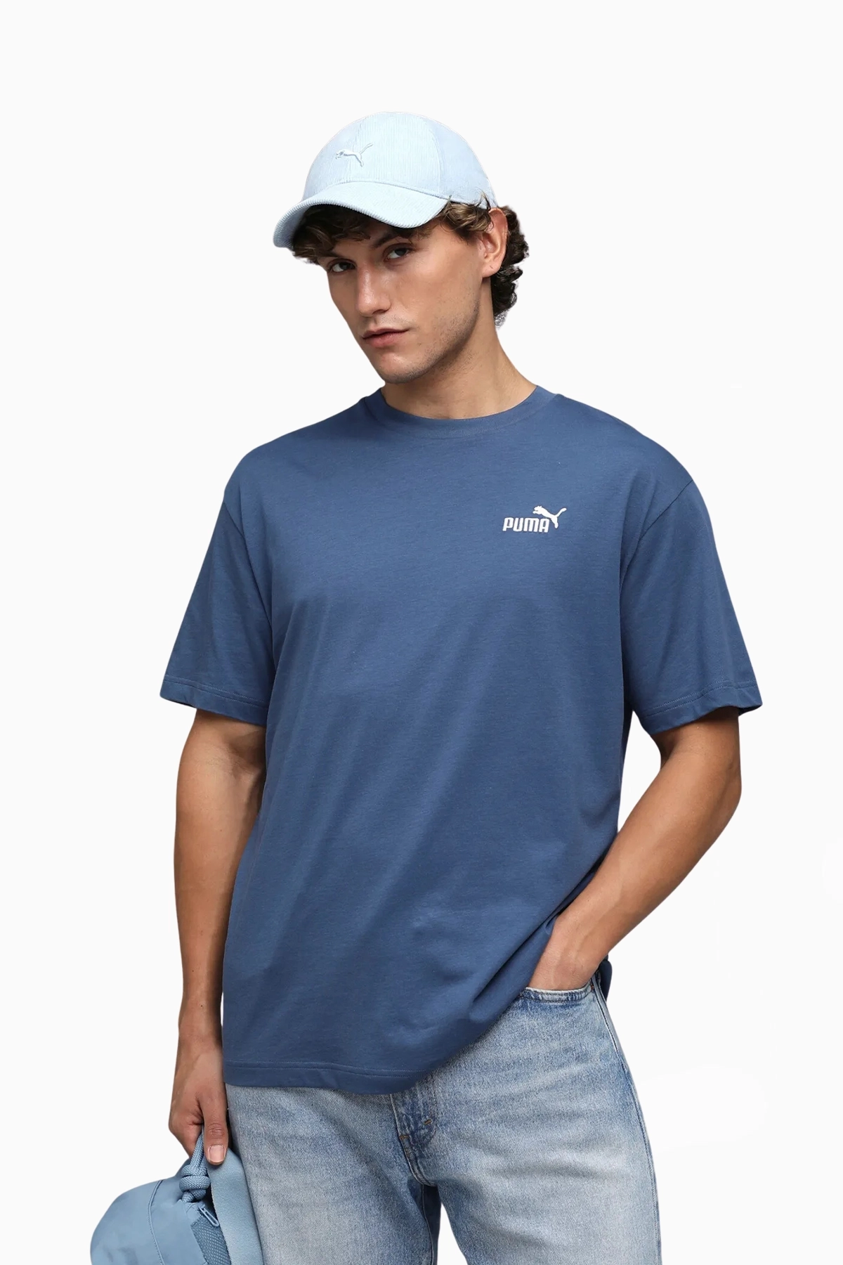 Koszulka Puma Essentials Relaxed Small No. 1 Logo - Niebieski