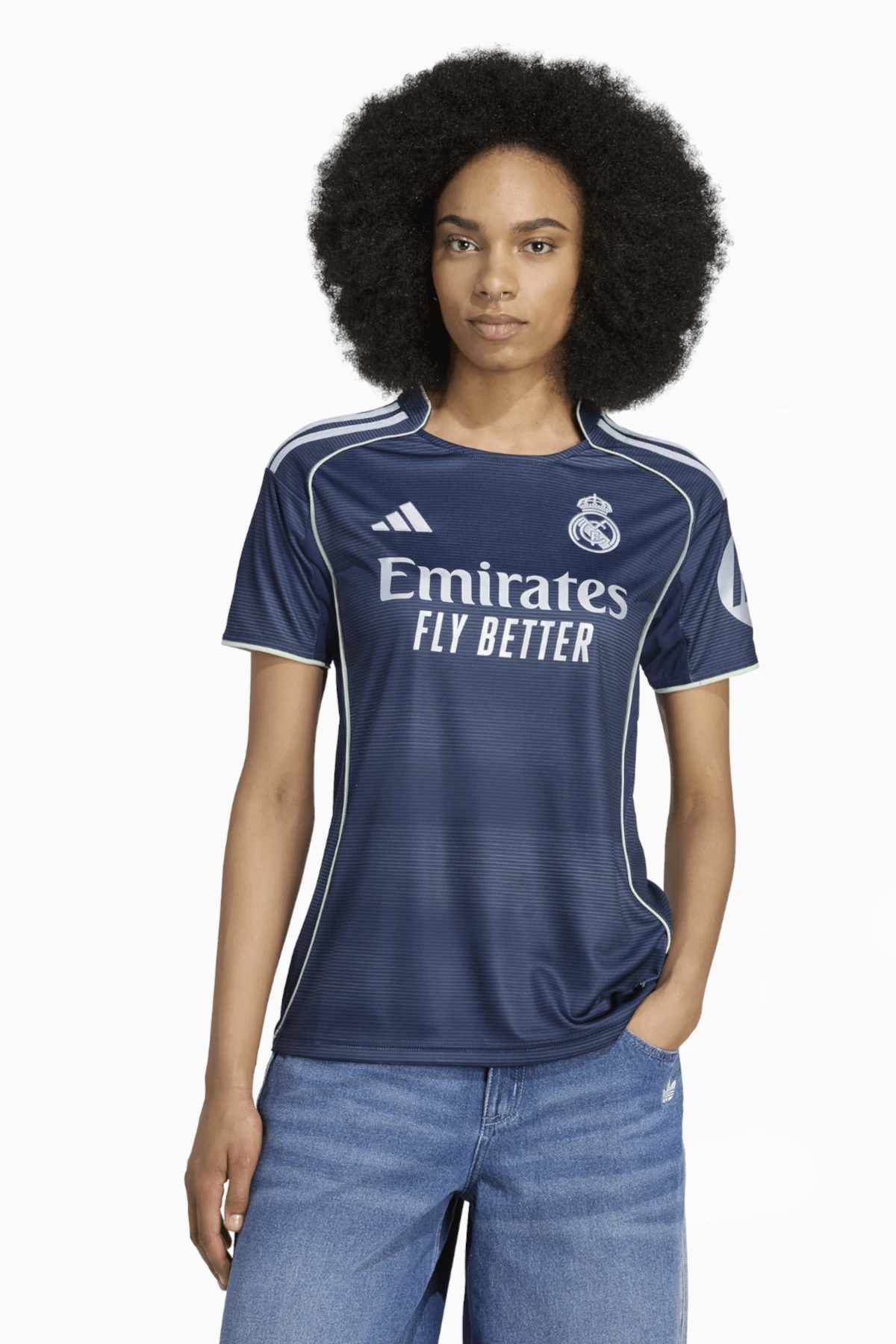 Koszulka adidas Real Madryt 25/26 Wyjazdowa Replica Damska - Granatowy