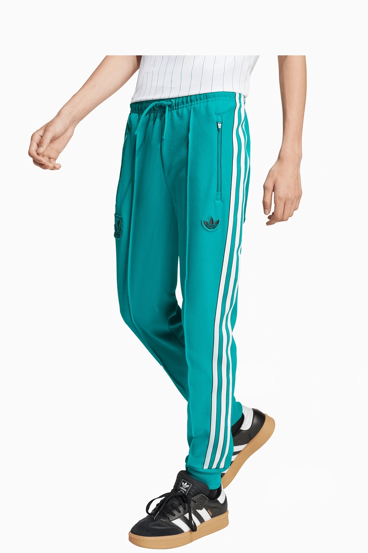 Spodnie adidas Liverpool FC 25/26 Terrace Icons Junior - Miętowy