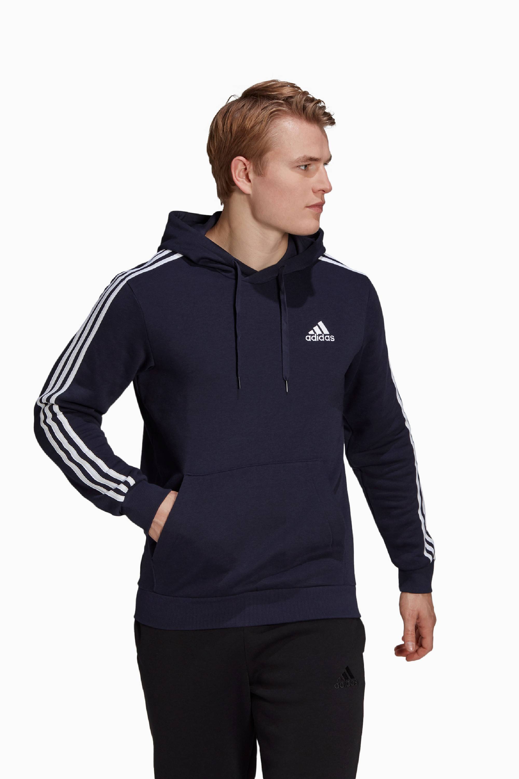 Bluza z kapturem adidas Essentials 3S - Granatowy
