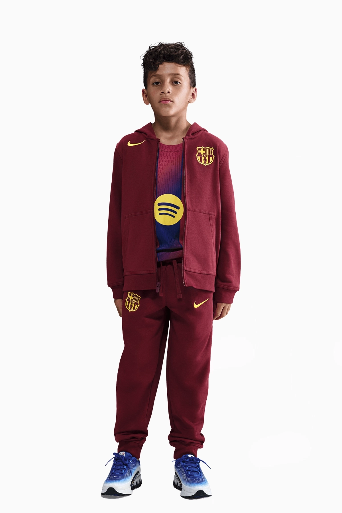 Spodnie Nike FC Barcelona 25/26 Club Junior - Bordowy