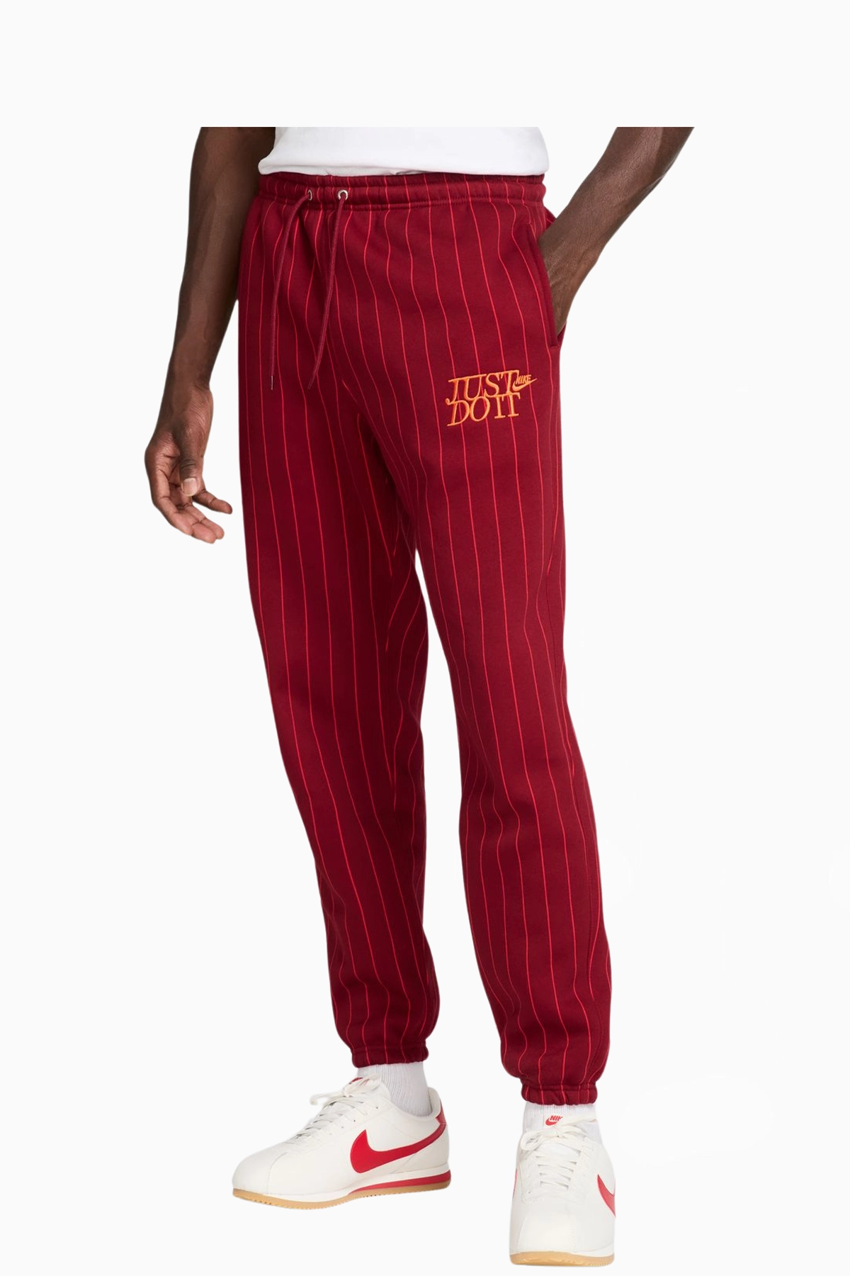 Spodnie Nike Sportswear Club - Czerwony