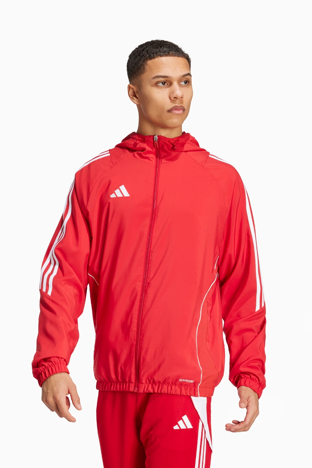 Kurtka adidas Tiro 24 Windbreaker - Czerwony