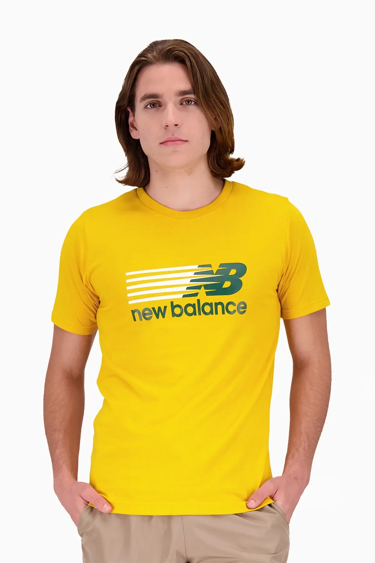Koszulka New Balance Sport Core Graphic - Żółty