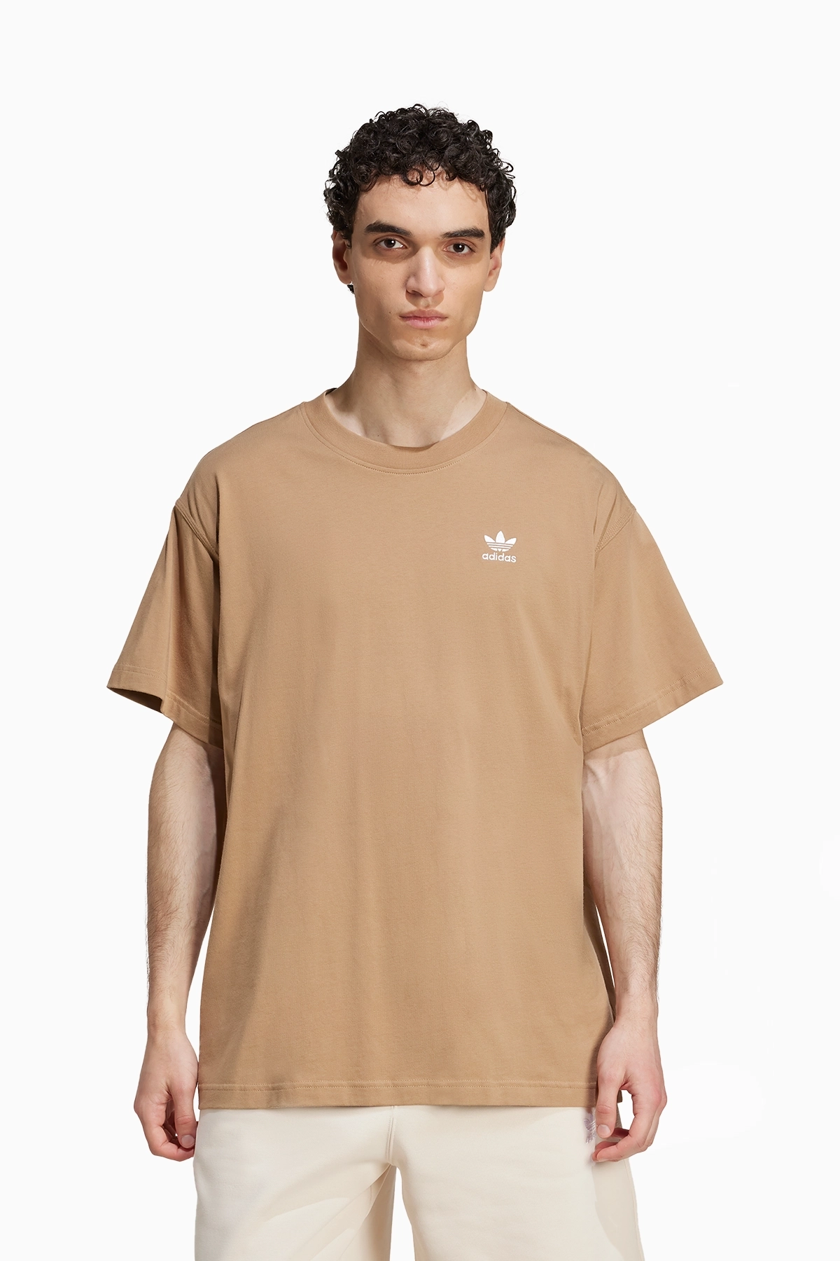Koszulka adidas Trefoil Essentials Oversized - Beżowy
