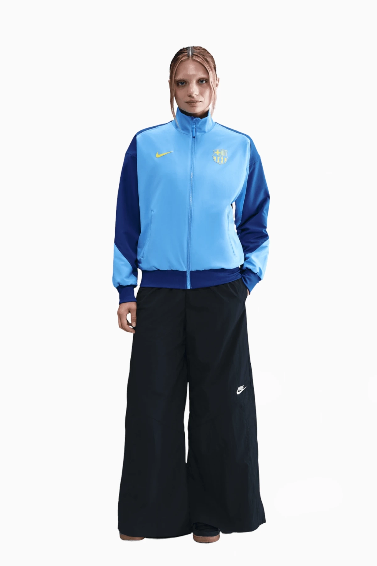 Kurtka Nike FC Barcelona 25/26 Strike Damska - Niebieski