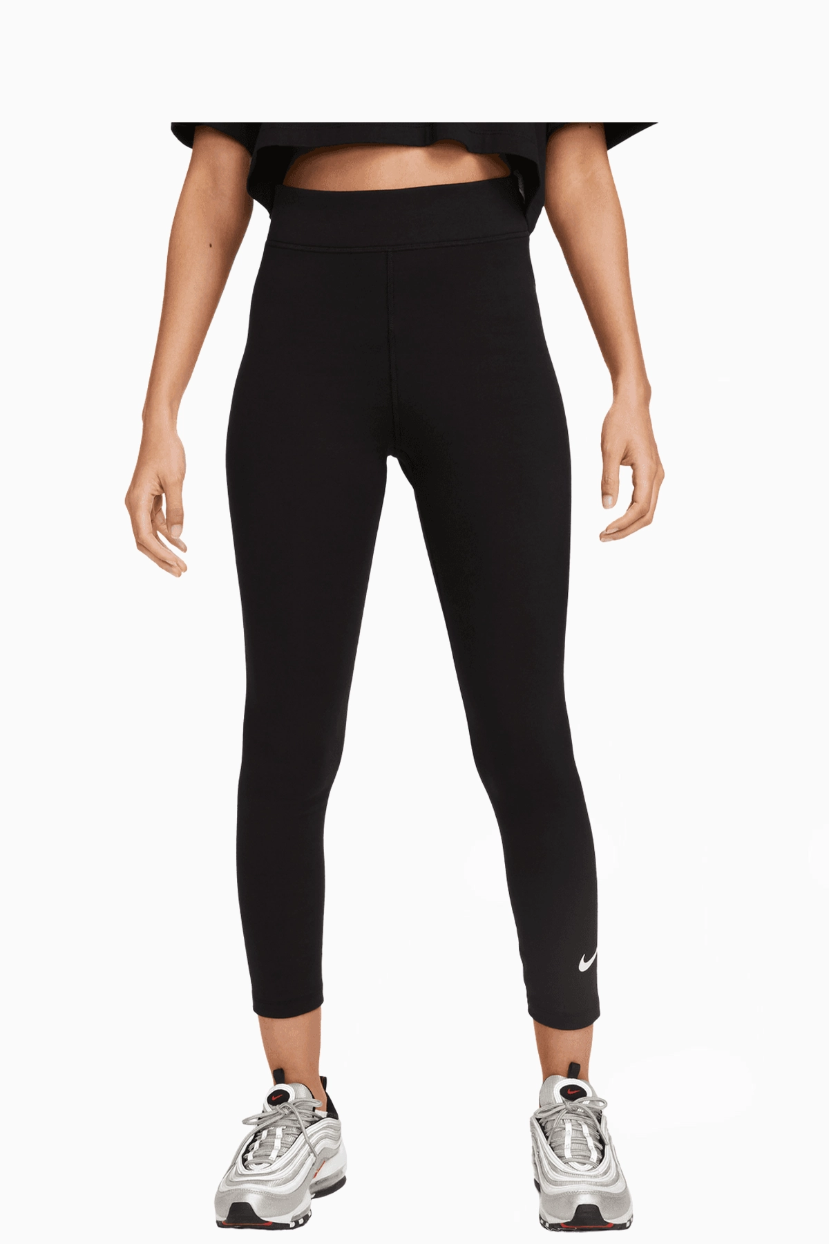 Legginsy Nike Sportswear Classic 7/8 Damskie - Czarny