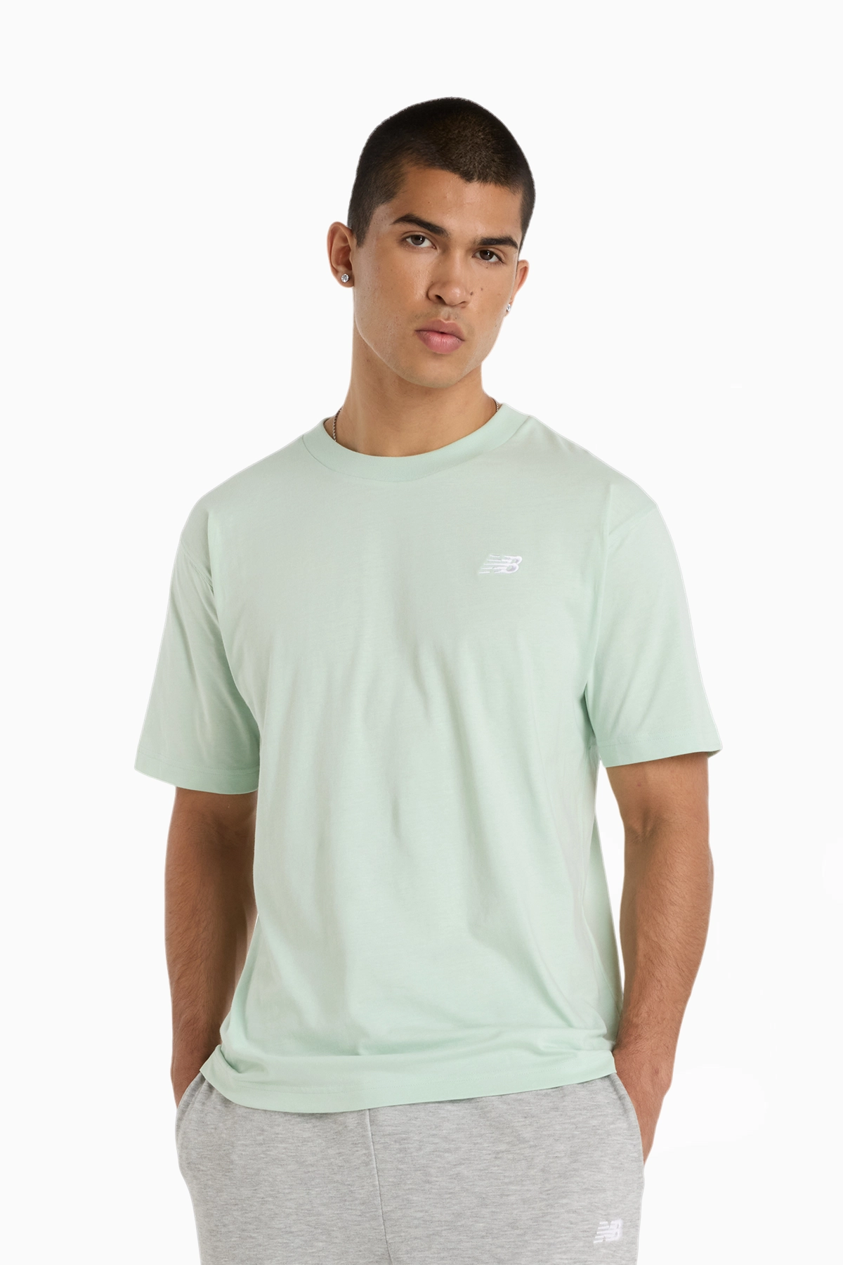 Koszulka New Balance Small Logo - Miętowy