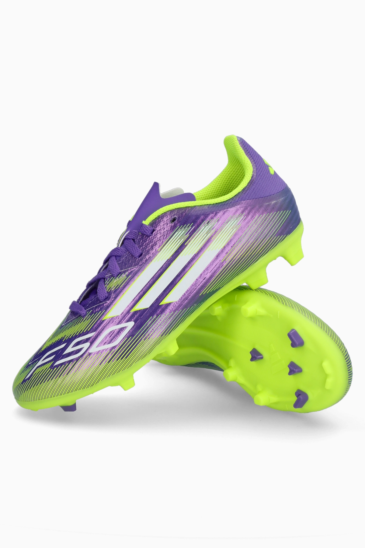 Korki adidas F50 League FG/MG Junior - Fioletowy
