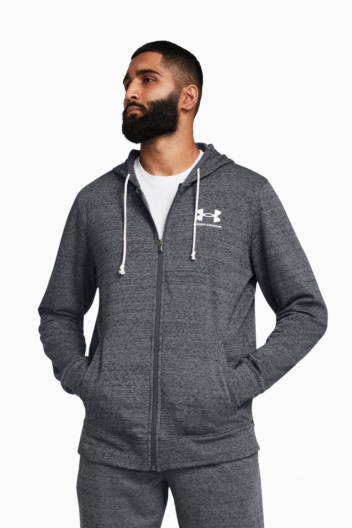 Bluza z kapturem Under Armour Rival Terry LC - Szary