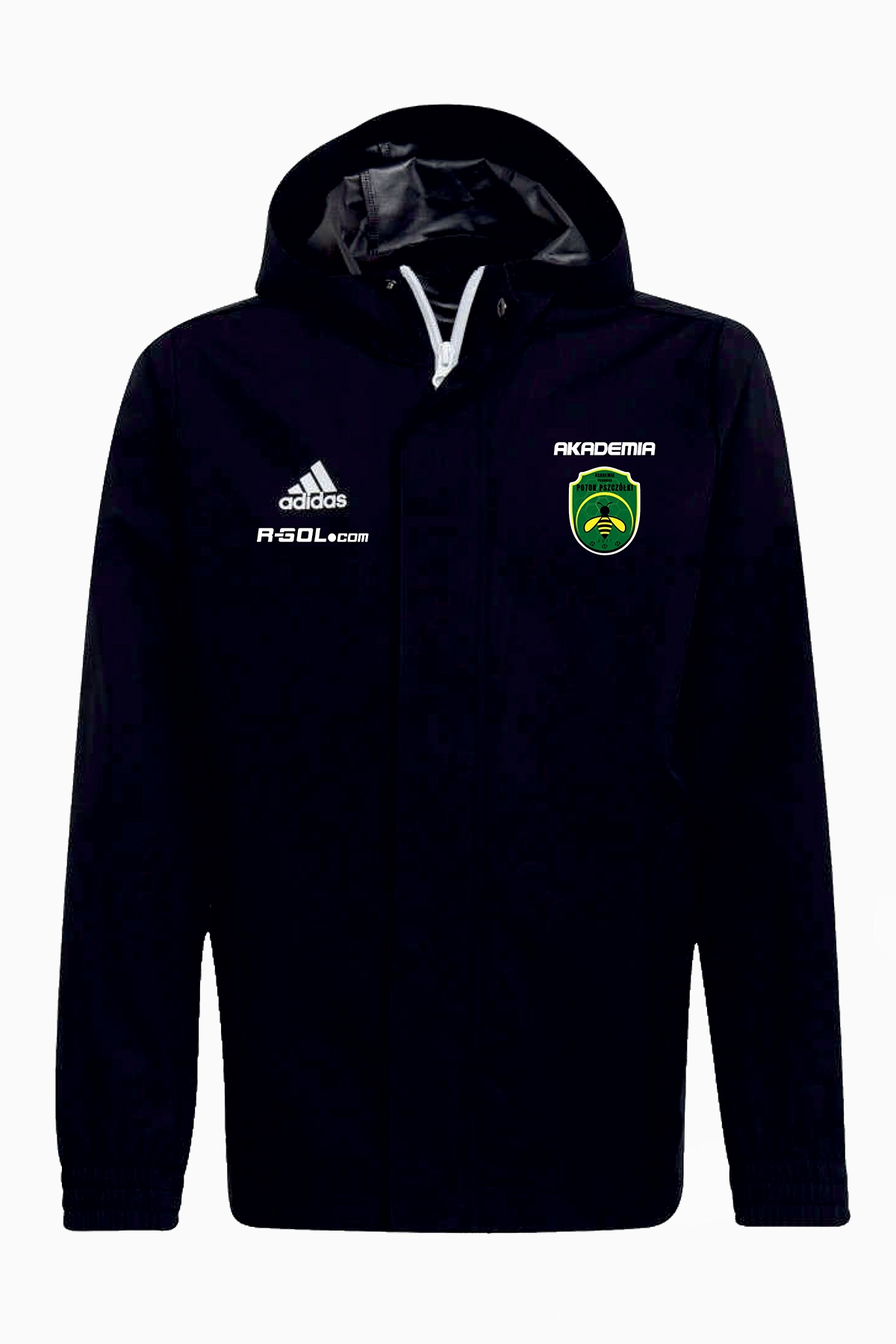 Kurtka adidas Potok Pszczółki 24/25 All-Weather Junior - Czarny